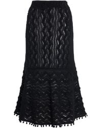 Jil Sander - Cotton Crochet Skirt - Lyst