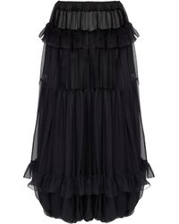 Chloé - Fluid Pleated Silk Pants - Lyst