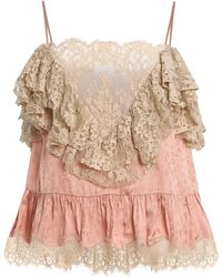 Sea - Ethel Lace-Trimmed Jacquard Camisole Top - Lyst