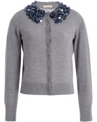 Ulla Johnson - Anna Embellished Wool Cardigan - Lyst