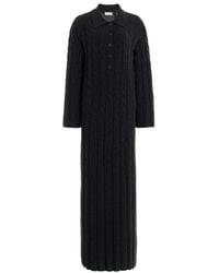 House of Dagmar - Cable-knit Wool-cashmere Maxi Dress - Lyst