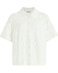 Jonathan Simkhai - Brittney Broderie Anglaise Cotton Shirt - Lyst