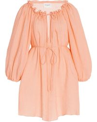 Three Graces London - Sorrell Linen-blend Mini Dress - Lyst