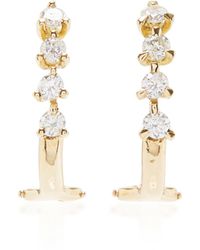 Ana Khouri 18k Yellow Gold Diamond Maneola Earrings - Metallic
