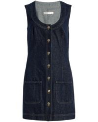 FRAME - The Patch Pocket Cotton Dress - Lyst