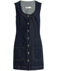 FRAME - The Patch Pocket Cotton Dress - Lyst