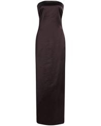 The Row - Dolci Strapless Silk-Blend Maxi Dress - Lyst