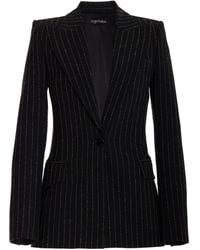 Sergio Hudson - Pinstriped Wool-blend Blazer - Lyst