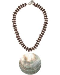 Julietta - Exclusive Maddalena Beaded Shell Necklace - Lyst