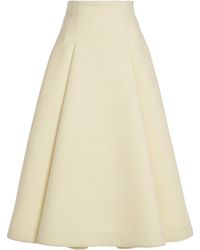 Bottega Veneta - Compact-knit Wool Midi Skirt - Lyst