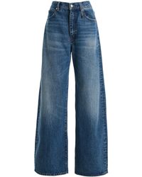 FRAME - The Bow Rigid Mid-Rise Wide-Leg Jeans - Lyst