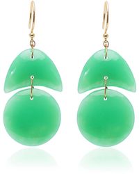 Ten Thousand Things - Tiny Arps 18k Yellow Gold Chrysoprase Earrings - Lyst