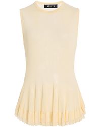 Ashlyn - Bennett Knit Peplum Top - Lyst