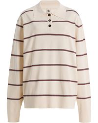 THE GARMENT - Madison Striped Knit Polo Shirt - Lyst
