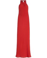 Giuliva Heritage - The Martha Checked-Silk Maxi Dress - Lyst