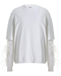 DARKPARK - Troy Feathered Cotton T-Shirt - Lyst