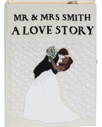 Olympia Le-Tan A Love Story Book Clutch - White