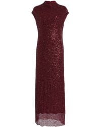 Jonathan Simkhai - Zaria Cowl-Neck Sequined Maxi Dress - Lyst
