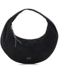 KHAITE - Olivia Suede Mini Hobo Bag - Lyst