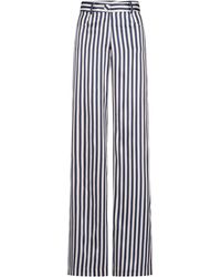 Silvia Tcherassi - Emine Striped Silk-blend Straight-leg Pant - Lyst