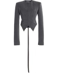 LAQUAN SMITH - Crystal-Embellished Suiting Blazer - Lyst