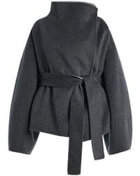 Frankie Shop - Onelle Reversible Wool-blend Short Coat - Lyst