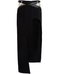 David Koma - Buckle-detailed Midi Skirt - Lyst