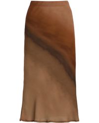 Anemos - The Rey Bias-Cut Ombré Midi Skirt - Lyst