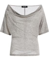 EB DENIM - Madeo Cowl-Neck Tencel T-Shirt - Lyst