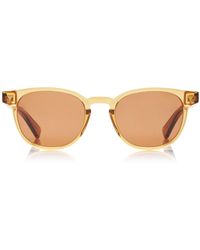 Bottega Veneta - Panthos Soft Round-frame Acetate Sunglasses - Lyst