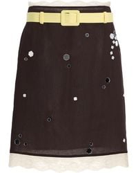 Siedres - Exclusive Riviera Helnas Crepe Midi Skirt - Lyst
