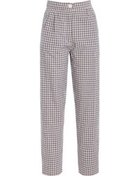 All That Remains - Exclusive Riviera Emilie High-Rise Linen-Cotton Straight-Leg Pants - Lyst