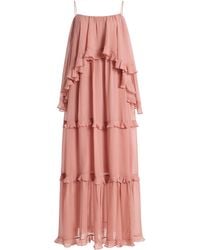 Zimmermann - Luna Ruffled Georgette Midi Dress - Lyst