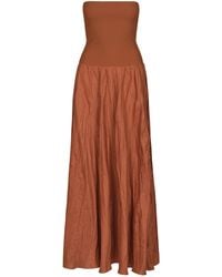 Johanna Ortiz - Empowerment Movement Convertible Linen-Blend Maxi Dress - Lyst