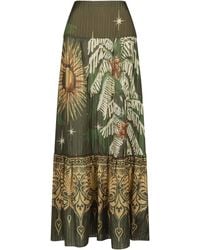 Johanna Ortiz - Relatos De Mi Tierra Silk-Blend Maxi Skirt - Lyst