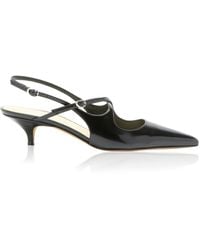 Proenza Schouler - Slash Crossover Slingback Leather Pumps - Lyst