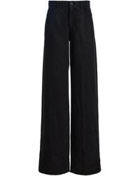 The Row - Eglitta Linen Mid-Rise Straight-Leg Jeans - Lyst