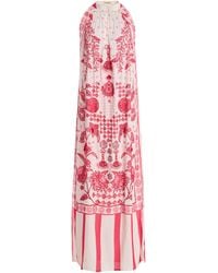 VERANDAH - Exclusive Sundowner Hand-beaded Crepe De Chine Maxi Dress - Lyst