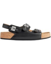 Balenciaga - X Scholl Leather Sandals - Lyst