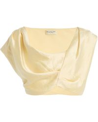 Arcina Ori - Andi Cropped Satin Top - Lyst