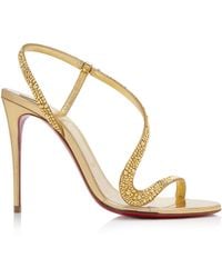 Christian Louboutin - Rosalie 100mm Embellished Leather Sandals - Lyst