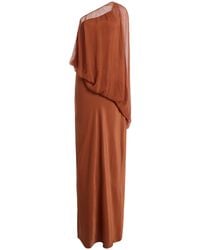 Third Form - Exclusive Solstice One-Shoulder Satin Maxi Dress - Lyst