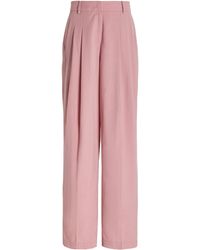 Frankie Shop - Gelso Pleated Suiting Wide-leg Trousers - Lyst