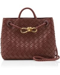 Bottega Veneta - Small Andiamo Intrecciato Leather Bag - Lyst