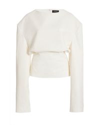 A.W.A.K.E. MODE - Round Neck Tailored Top - Lyst