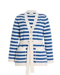 Posse - Ari Striped Knit Cardigan - Lyst