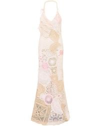 LoveShackFancy - Adalita Patchwork Cotton Crochet Dress - Lyst