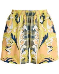 Etro - Exclusive Riviera Printed Silk-twill Shorts - Lyst