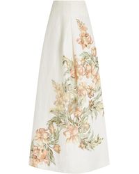 Significant Other - Parisa Strapless Linen Maxi Dress - Lyst