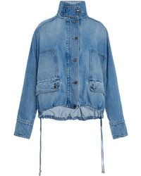 Brandon Maxwell - The Harper Denim Balloon Jacket - Lyst